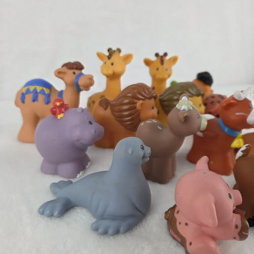 Fisher Price Little People Animals Lot of 15 Zoo Farm Safari Figures